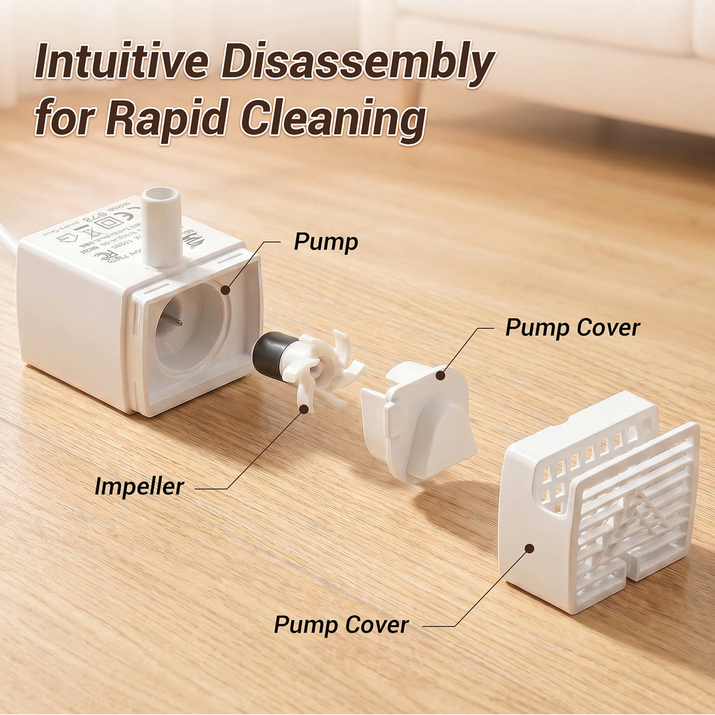 Replacement Water Pump for LUMOVET 95oz/2.8L Cat Water Fountain