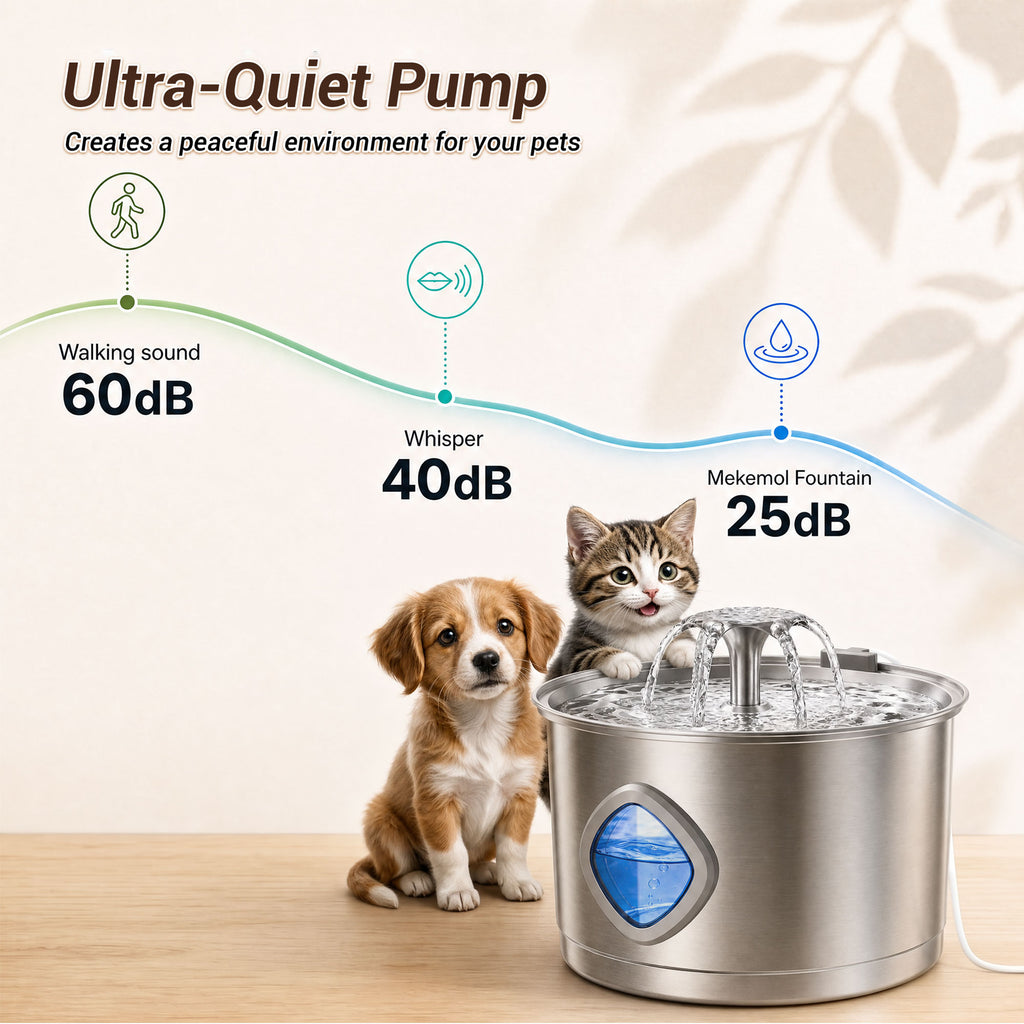 Replacement Water Pump for LUMOVET 95oz/2.8L Cat Water Fountain