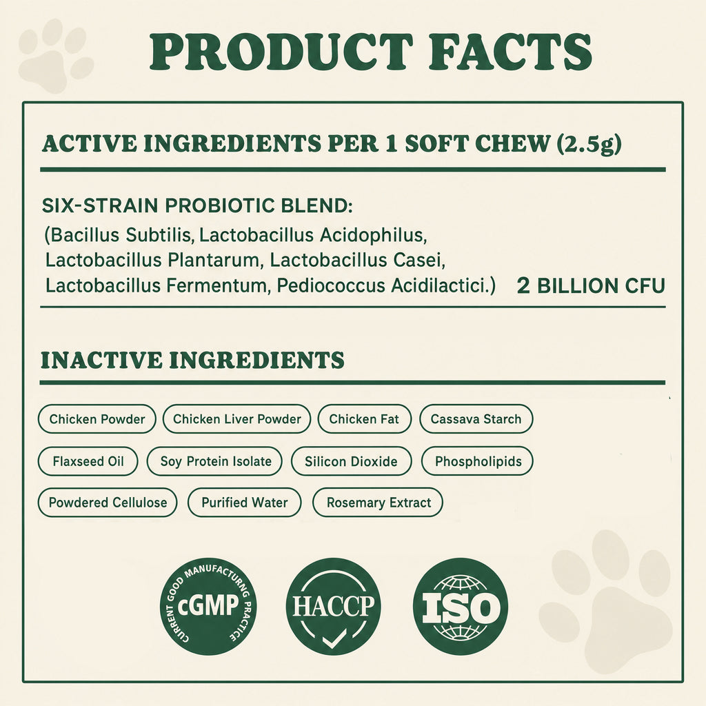 Probiotics for Dogs Probiotics Chews