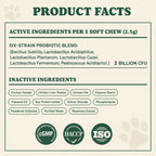Probiotics for Dogs Probiotics Chews
