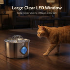 Cat Water Fountain - 8 Filters & 8 Sponges, 2.8L