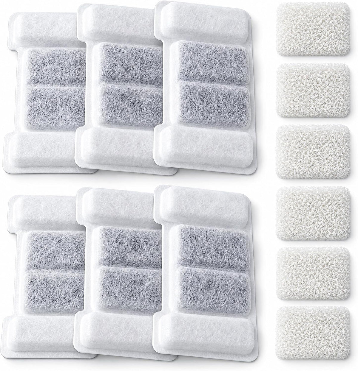 12 Packs Filters for LUMOVET 2.8L Pet Water Fountain